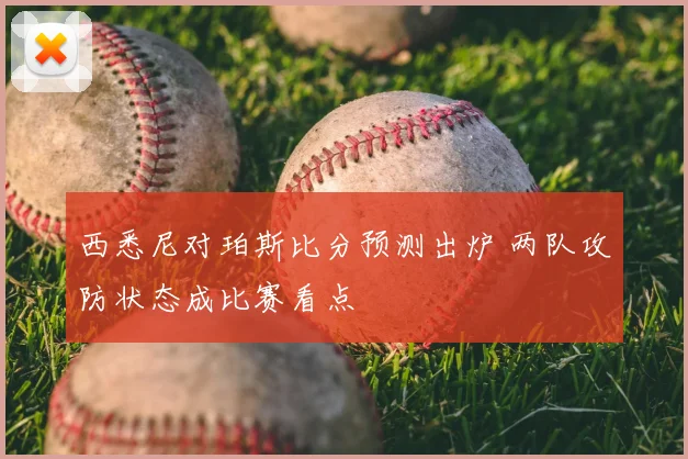 西悉尼对珀斯比分预测出炉 两队攻防状态成比赛看点