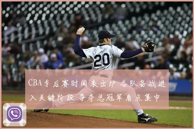 CBA季后赛时间表出炉 各队备战进入关键阶段 争夺总冠军看点集中